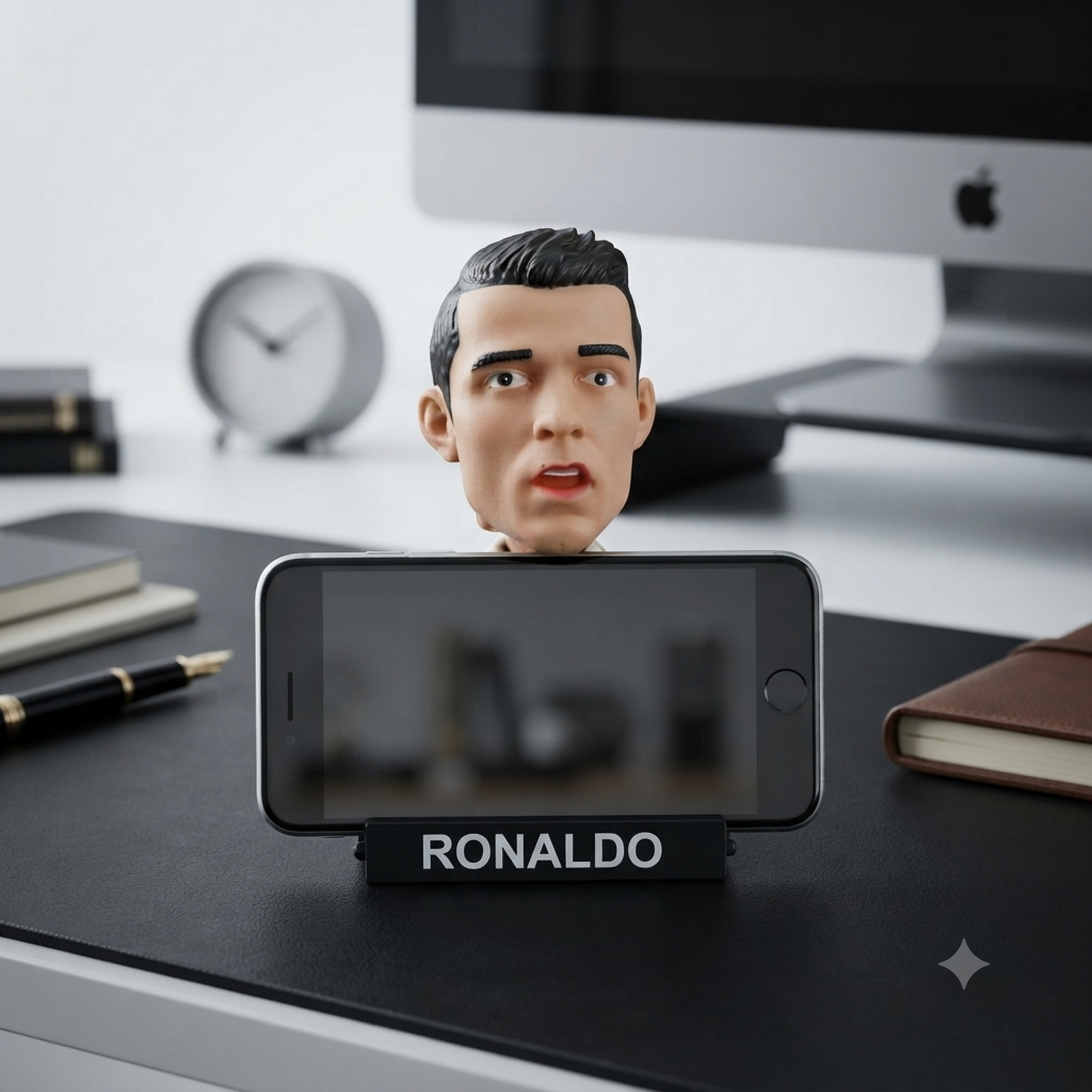 Cristiano Ronaldo Decorative Phone Holder Figure - Image 2