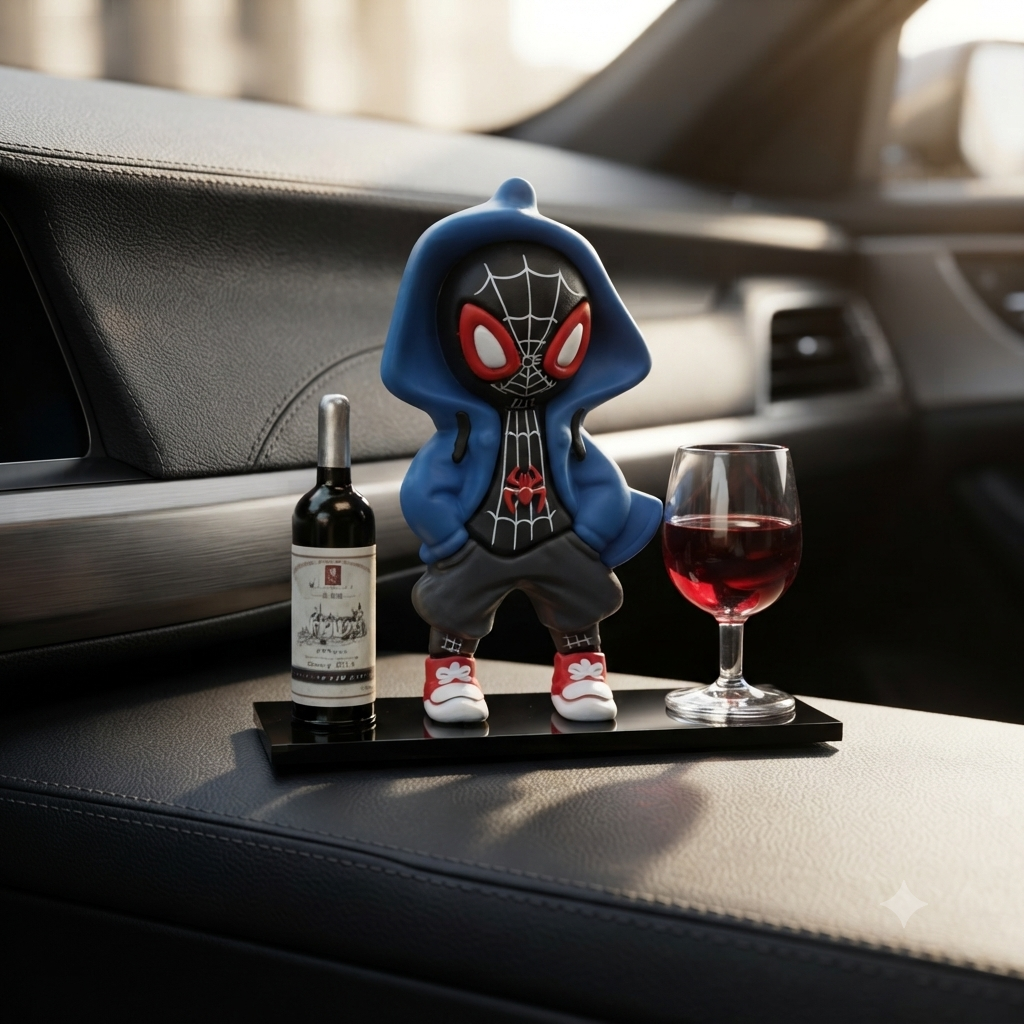 Hooded Spider-Man Decorative Figurine - Image 2