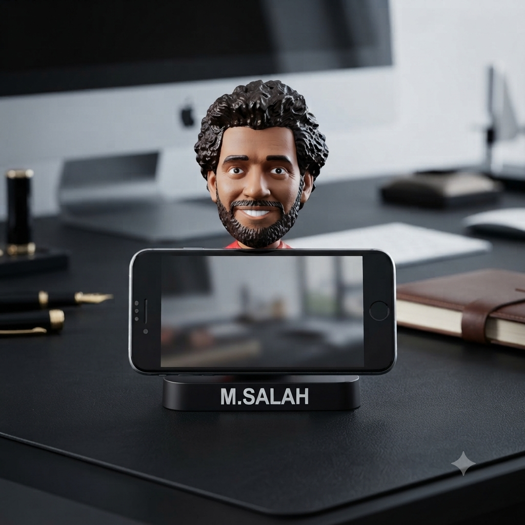 Mo Salah Decorative Phone Holder Figure - Image 2