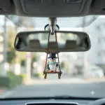 Penguin Wearing Wizard Hat Car Hanging Pendant