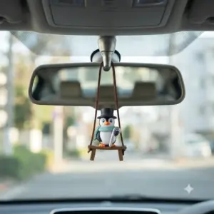 Penguin Wearing Wizard Hat Car Hanging Pendant