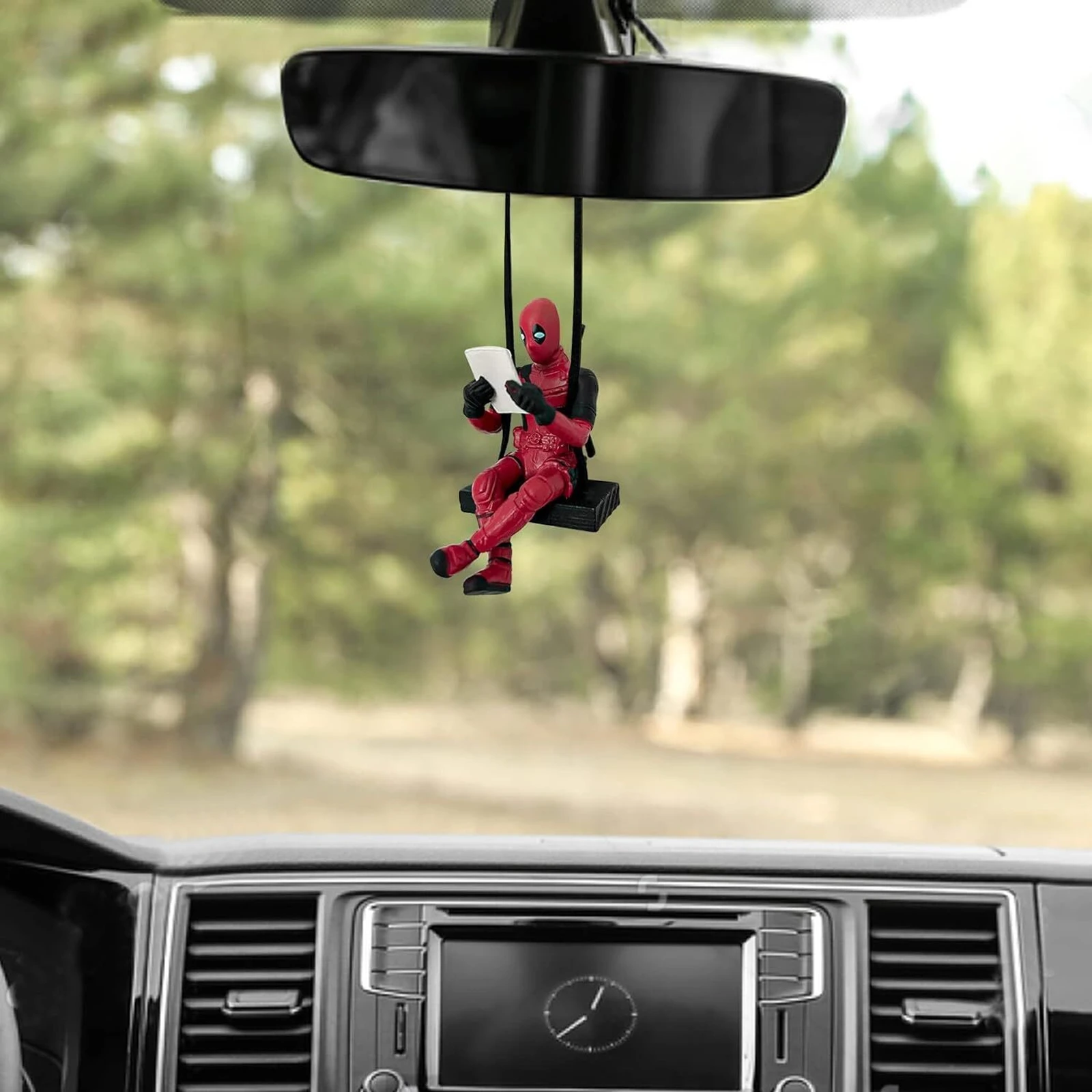 Reading Deadpool Car Hanging Pendant - Image 4