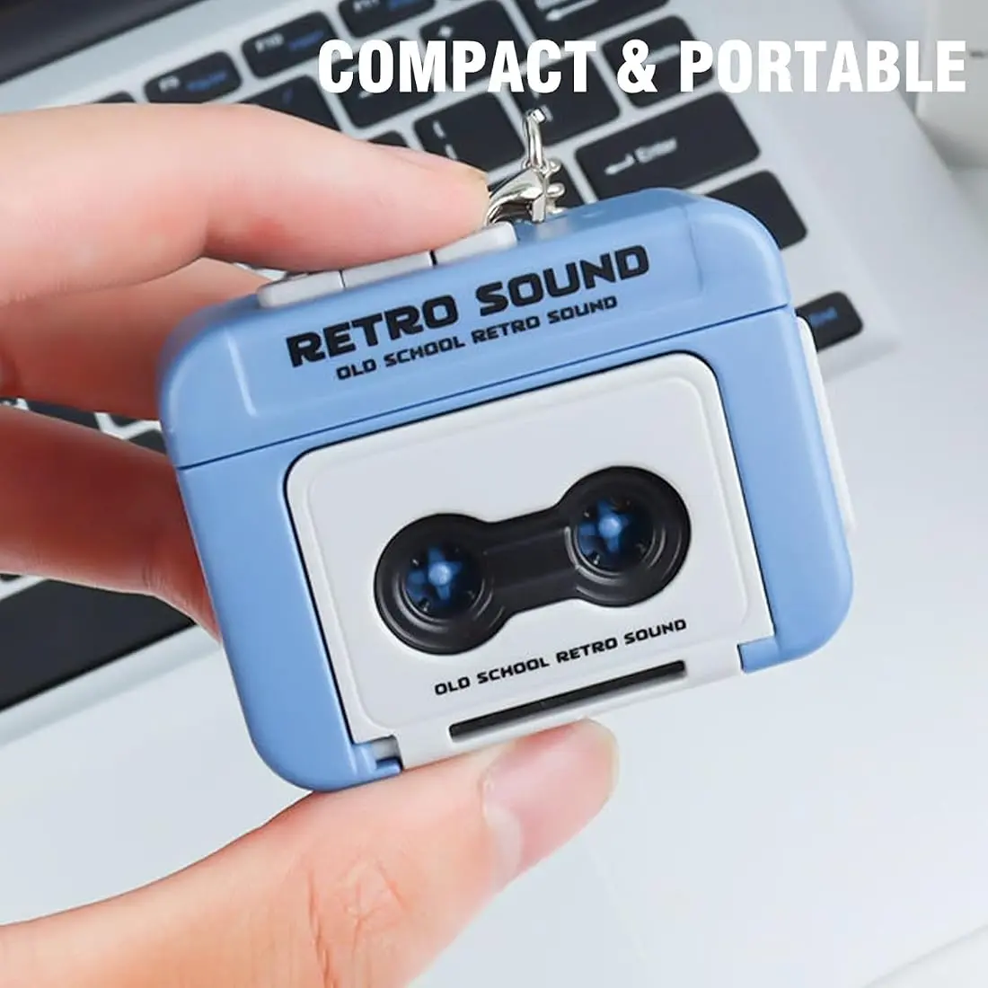 Retro Voice Message Keychain