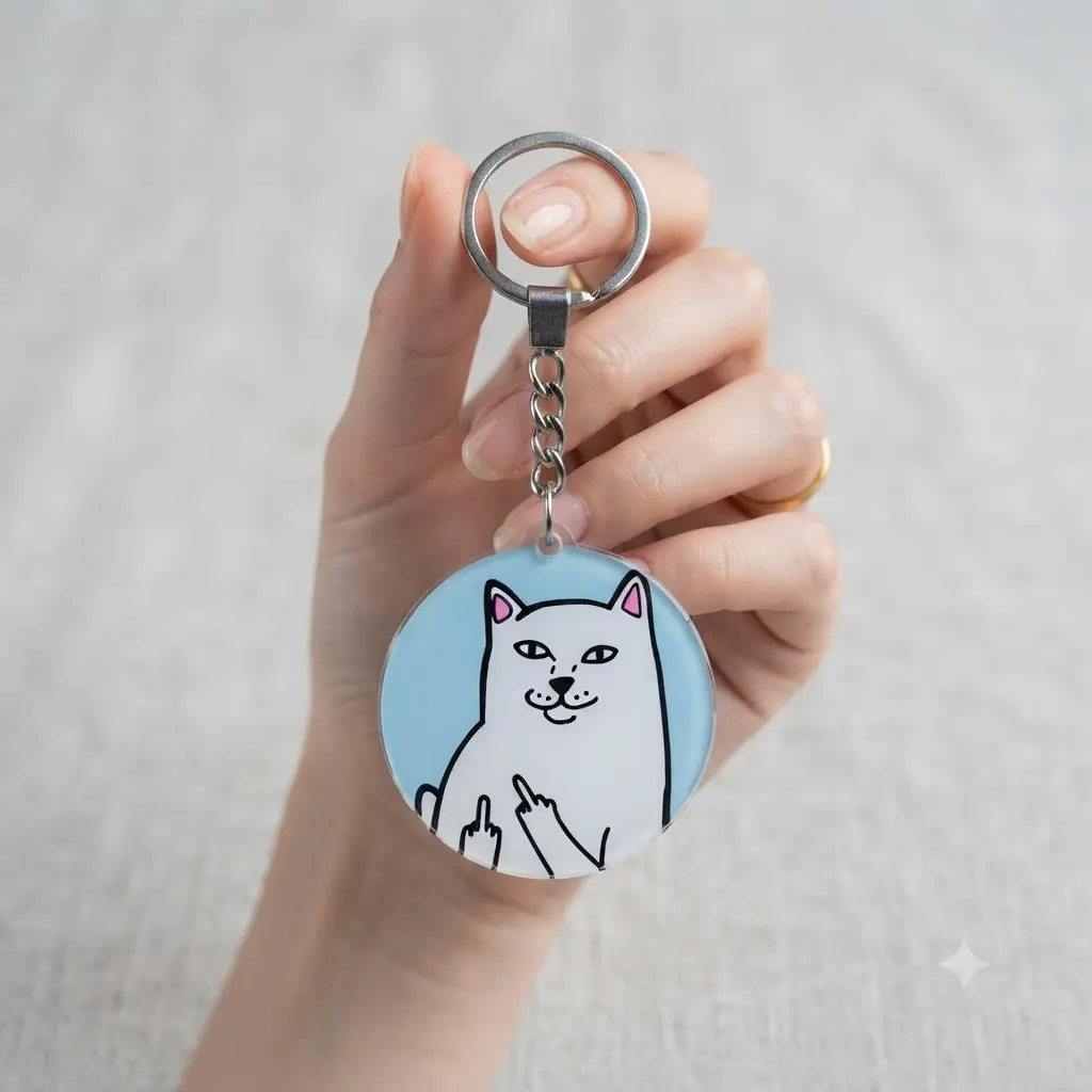RipNDip Lord Nermal Acrylic Keychain