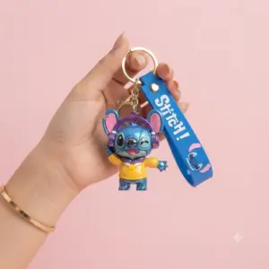 Stitch Headphones Keychain
