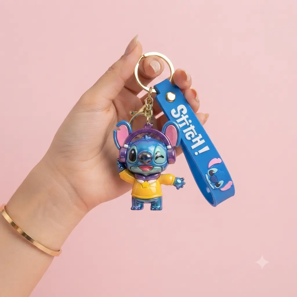 Stitch Headphones Keychain