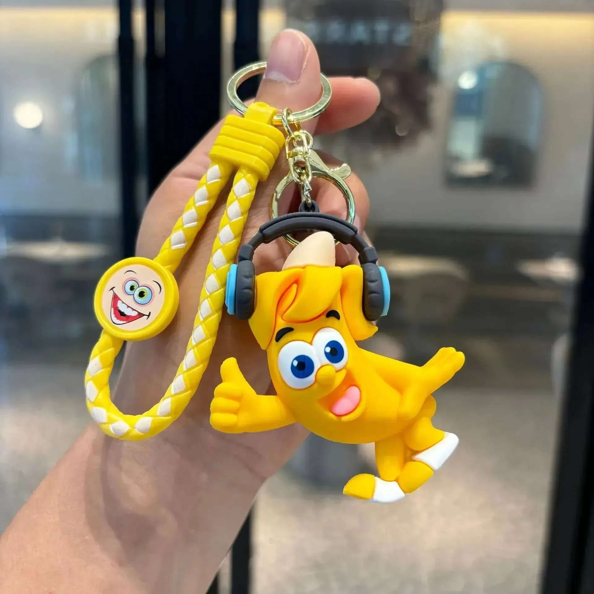 Banana Headphones Keychain - Image 2