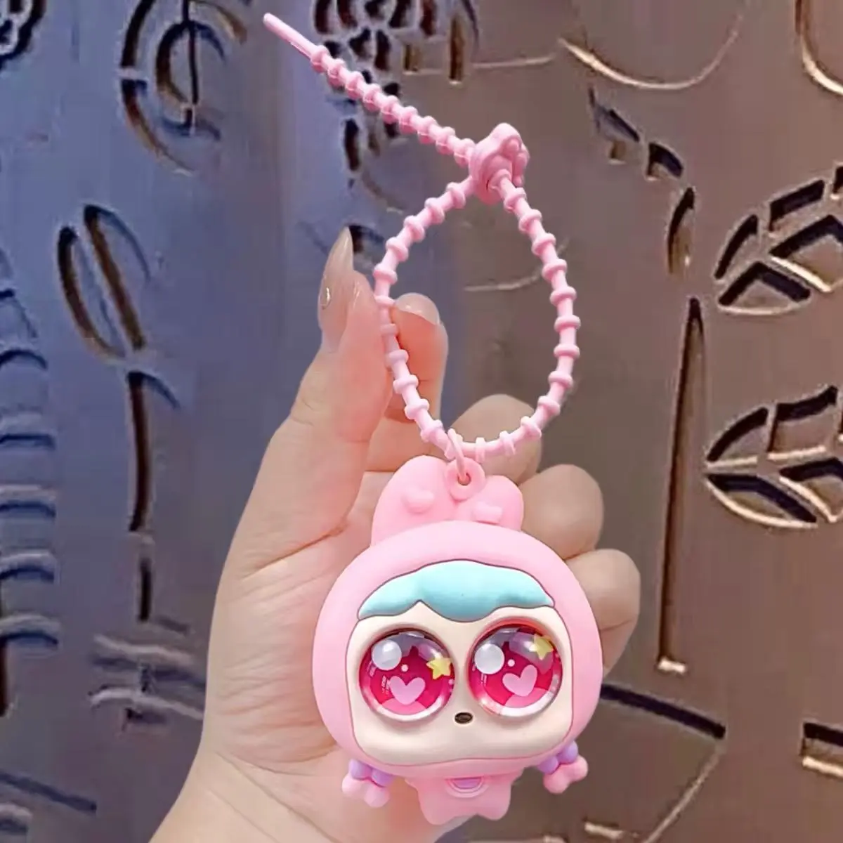 Blush Eye Popper Keychain