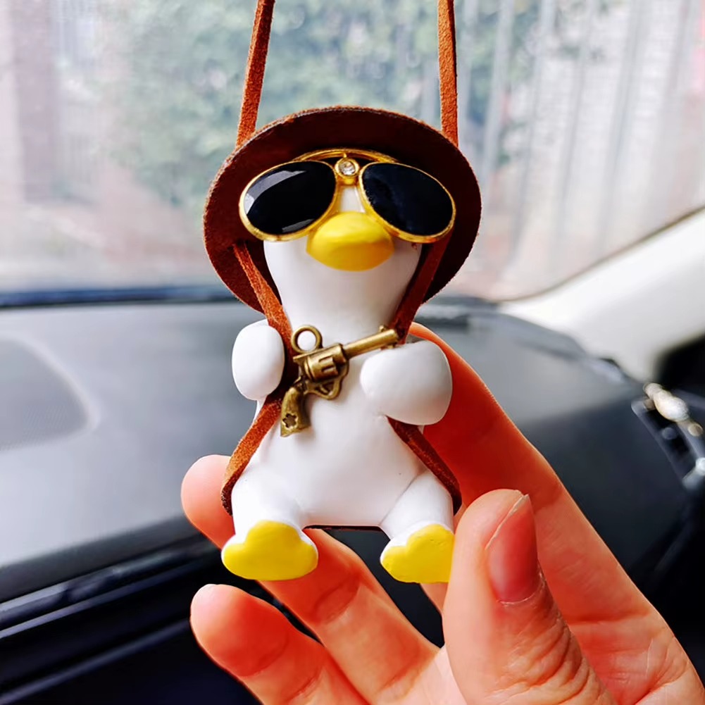 Cool Duck with Sunglasses Car Hanging Pendant - Image 2
