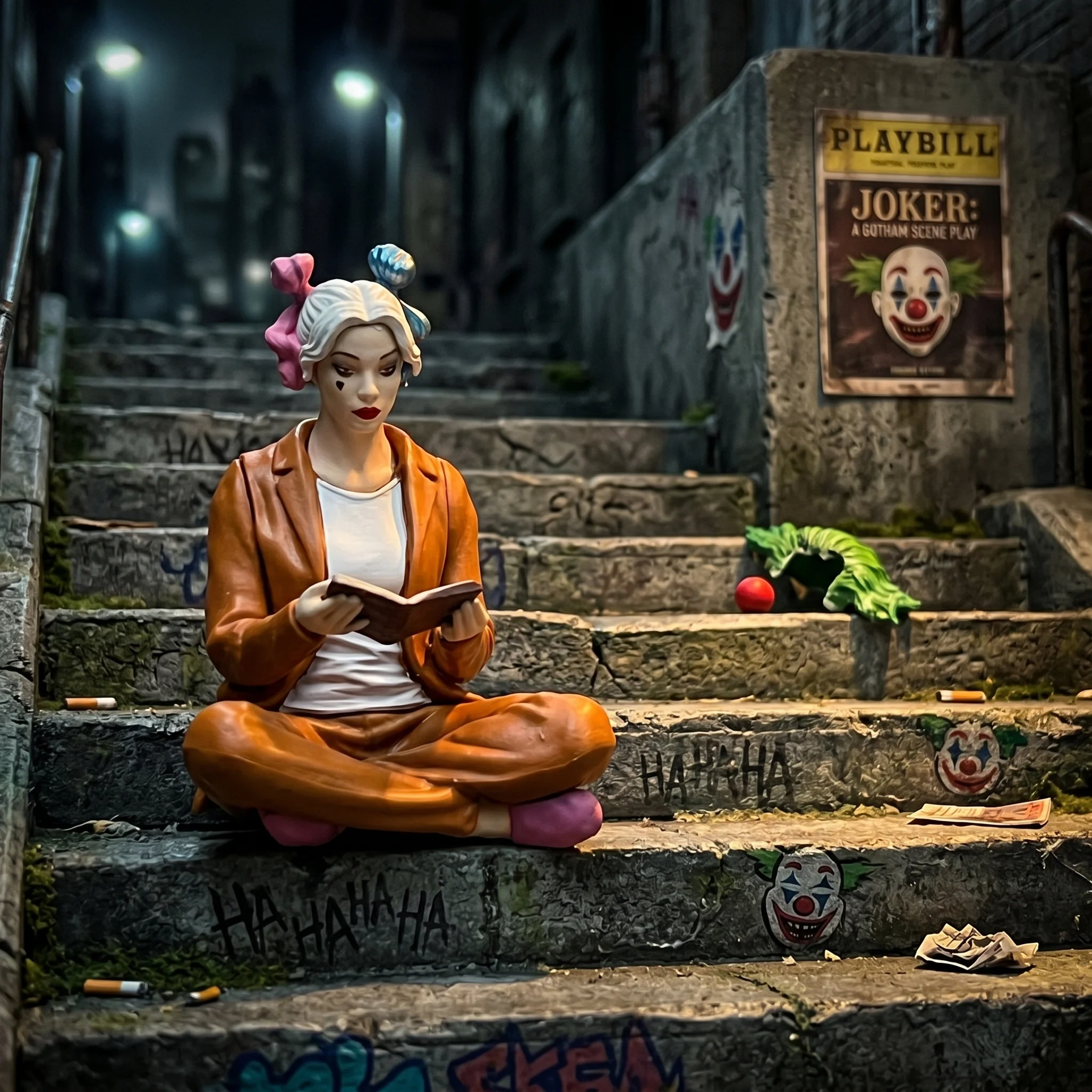 Harley Quinn Sitting Collectible Figure - Image 5