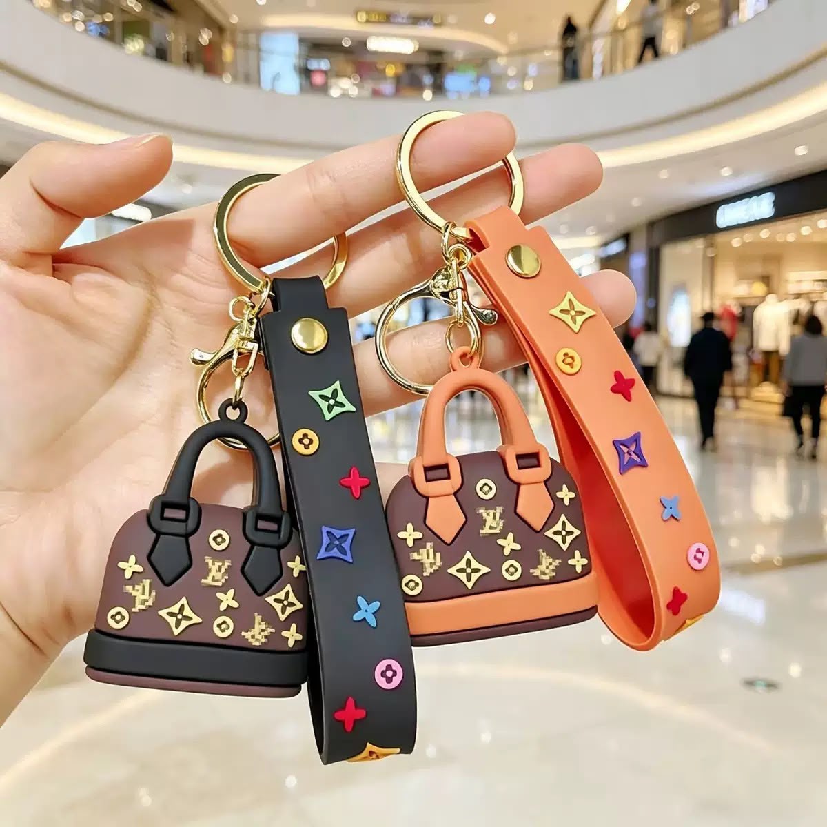 LV Mini Bag Keychain - Image 3