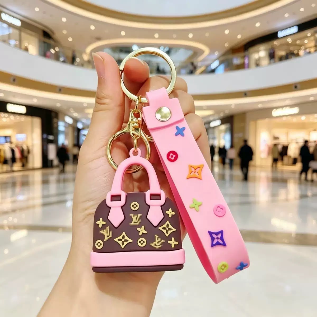 LV Mini Bag Keychain - Image 4