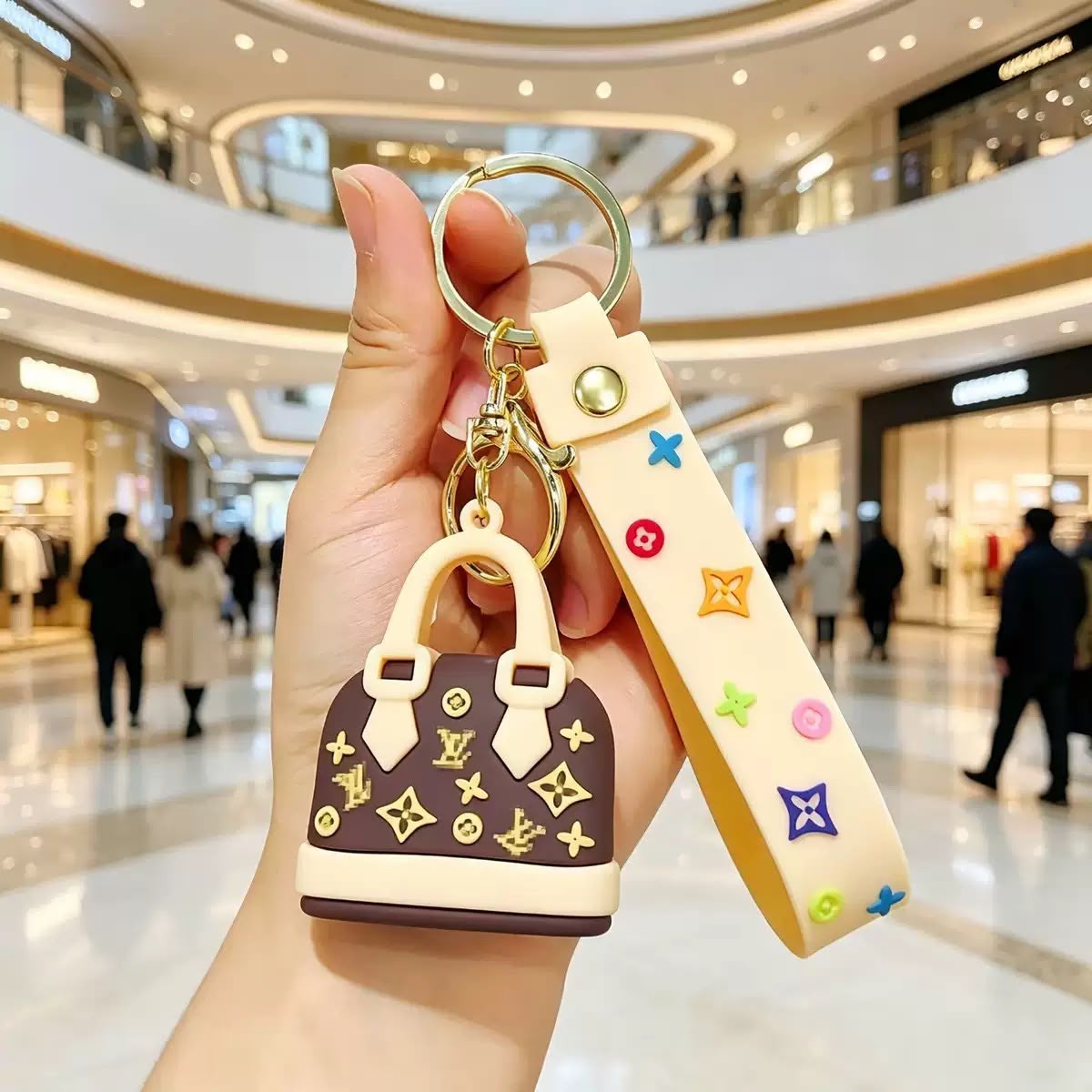 LV Mini Bag Keychain - Image 5