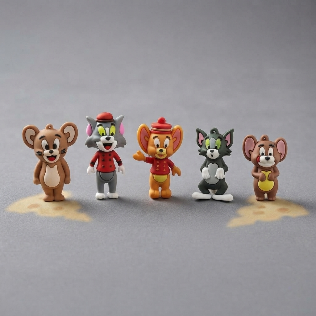 Mini Tom & Jerry Collectible Set – 5 Pieces - Image 2