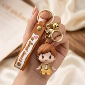 Sweet Heart Brown Character Keychain