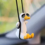 Swinging Duck with Sunglasses Car Pendant