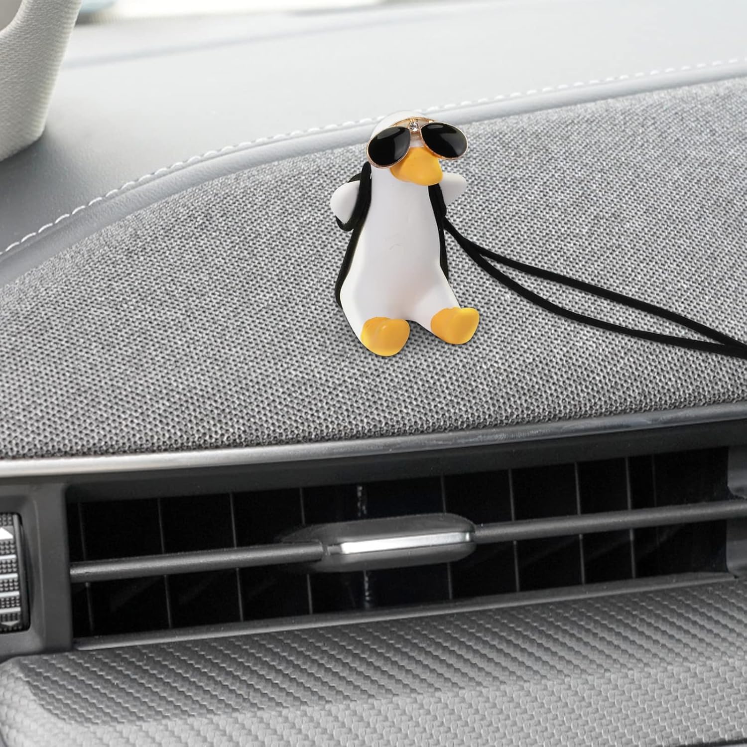Swinging Duck with Sunglasses Car Pendant - Image 5