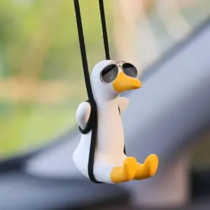 Swinging Duck with Sunglasses Car Pendant