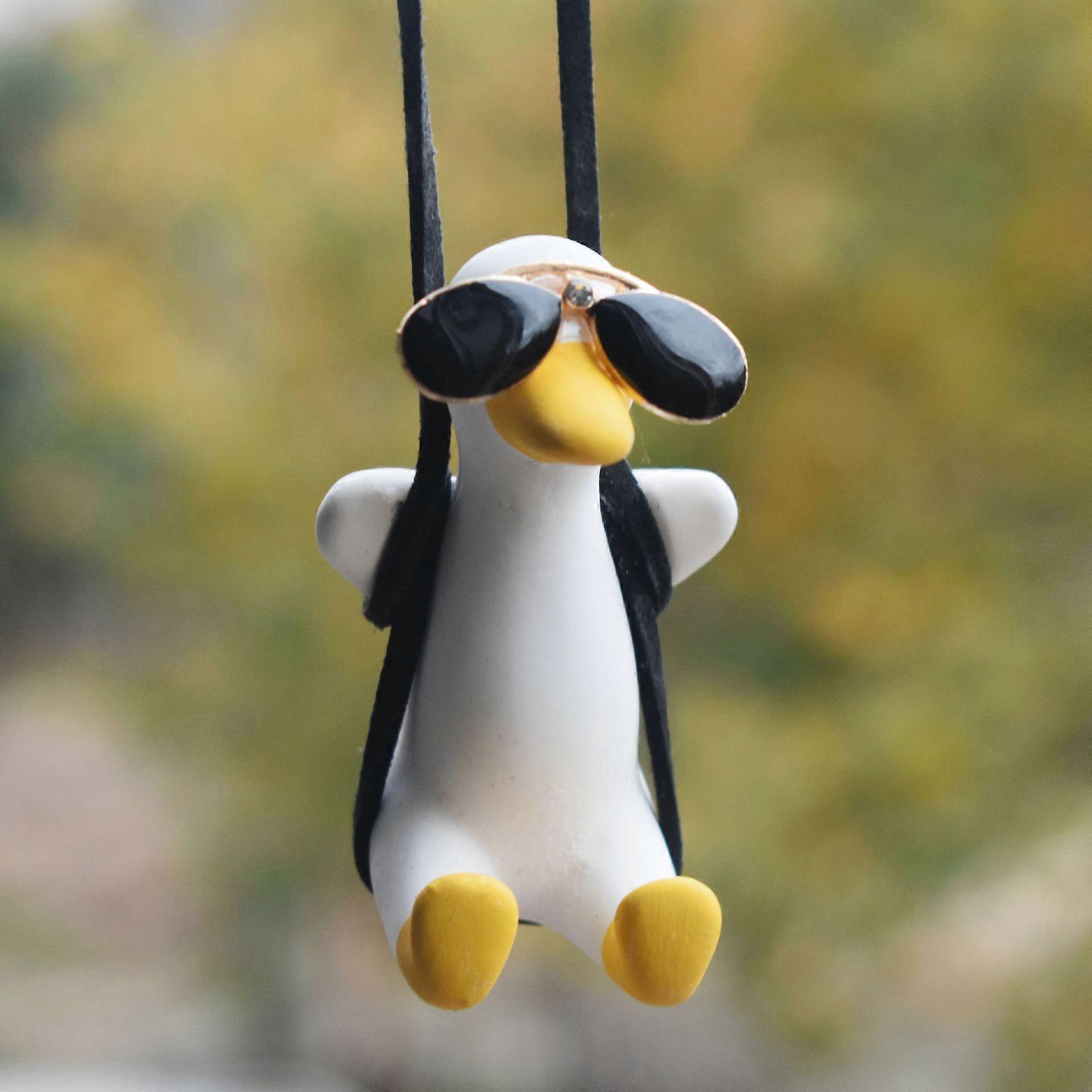 Swinging Duck with Sunglasses Car Pendant - Image 8