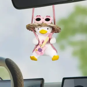 Duck Playing Guitar Car Hanging Pendant