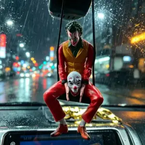 Sitting Joker Car Hanging Pendant