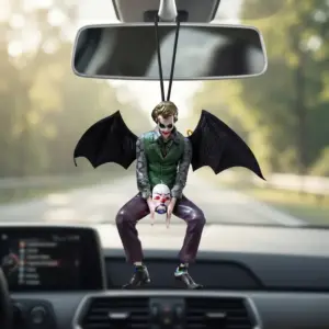 Winged Joker Car Hanging Pendant